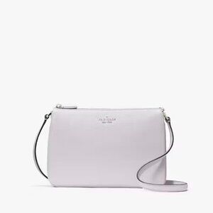 Kate Spade Leila Triple Gusset Crossbody Lilac Moonlight NWT!